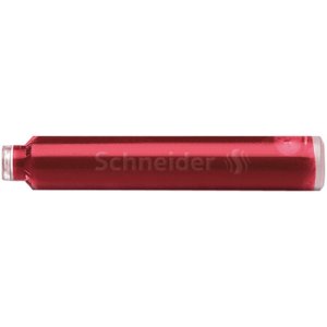 Naboje do piór SCHNEIDER, 6 szt., czerwony