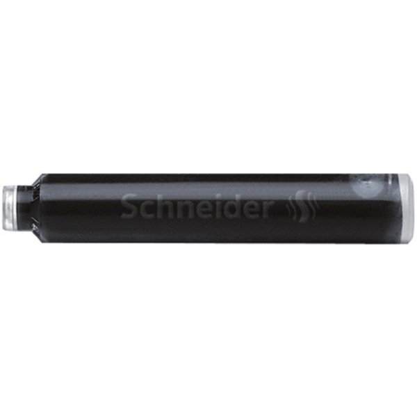 Naboje do piór SCHNEIDER, 6 szt., czarny