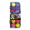Farby do malowania twarzy KEYROAD Luminious, fluorescencyjne, 12 szt., mix kolorów