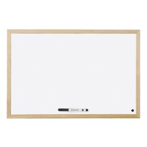 Tablica suchościeralna BI-OFFICE magnetyczna lakierowana w ramie drewnianej 900x600