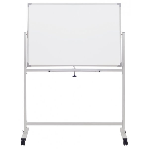 Tablica mobilna suchoś. -magn. OFFICE PRODUCTS, dwustronna, lakierowana, rama aluminiowa, 110x75cm, biała