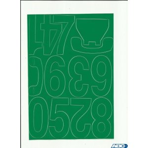 CYFRY samop. 8cm (8) j.żółte ARTDRUK (X)
