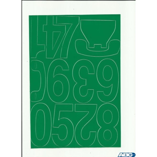 CYFRY samop. 8cm (8) j.żółte ARTDRUK (X)