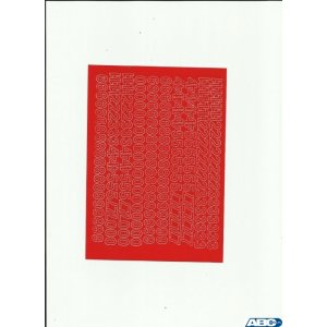CYFRY samop. 1cm (8) czerwone ARTDRUK