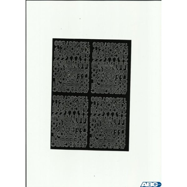 LITERY samop.0.7cm(8) zielone ARTDRUK