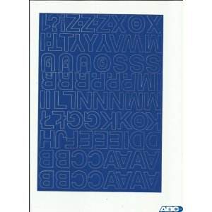 LITERY samop.2.5cm(8) białe ARTDRUK