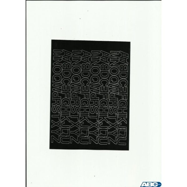 LITERY samop.1.5cm(8) czarne ARTDRUK