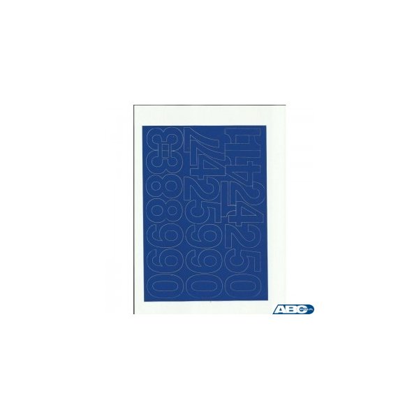 CYFRY samop. 2cm (8) niebieski ARTDRUK