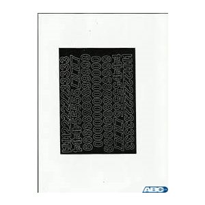 LITERY samop.12cm czarne ARTDRUK