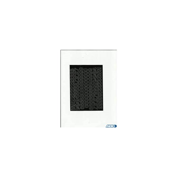 LITERY samop.12cm czarne ARTDRUK