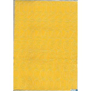 CYFRY samop. 1cm (8)   żółte ARTDRUK