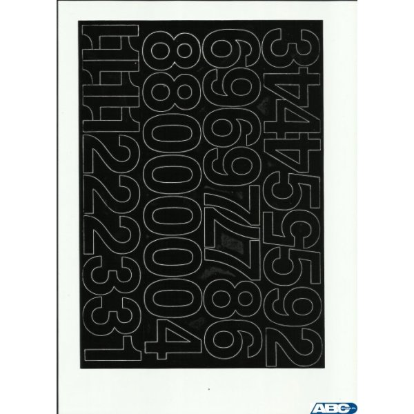 CYFRY samop. 4cm (8) j.żółte ARTDRUK (X)
