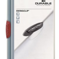 Skoroszyt SWINGCLIP 30 czerwony 226003 1-30kart DURABLE