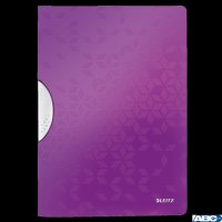 Skoroszyt z klipem LEITZ WOW fioletowy 41850062