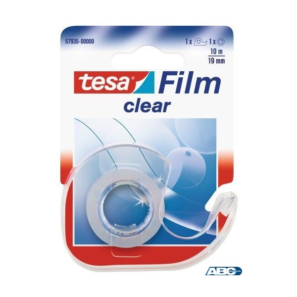 Taśma biurowa TESAfilm Clear 10m X19mm +Dyspenser 57935-00000-01 TS
