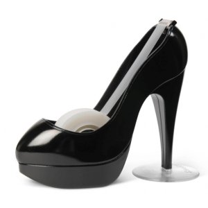 Dyspenser do taśm Scotch® w kształcie szpilki (C30-BLACK SHOE), taśma GRATIS
