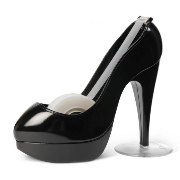 Dyspenser do taśm Scotch® w kształcie szpilki (C30-BLACK SHOE), taśma GRATIS