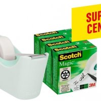 Taśma biurowa SCOTCH® Magic™(C18-4M), matowa, 19mm, 33m, 4szt., podajnik C-18 GRATIS