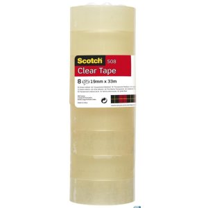 Taśma biurowa ekonomiczna SCOTCH (508), 19mm, 33m, 8szt.