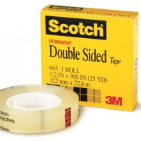 Taśma biurowa, dwustronna SCOTCH (665), 12mm, 22,8m, 3M-70007027314