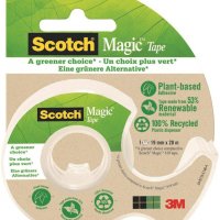 Taśma biurowa ekologiczna SCOTCH Magic (9-1920D), matowa, z dyspenserem, 19mm, 20m, 3M-70005280956 (X)