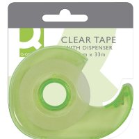 Taśma biurowa z dyspenserem Q-CONNECT, 19mm, 33m, mix kolorów