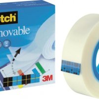 Taśma biurowa, do repozycjonowania SCOTCH® Removable (811), matowa, 19mm, 32, 9m