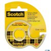 Taśma biurowa, dwustronna SCOTCH (136D), z dyspenserem, 12mm, 6, 3m