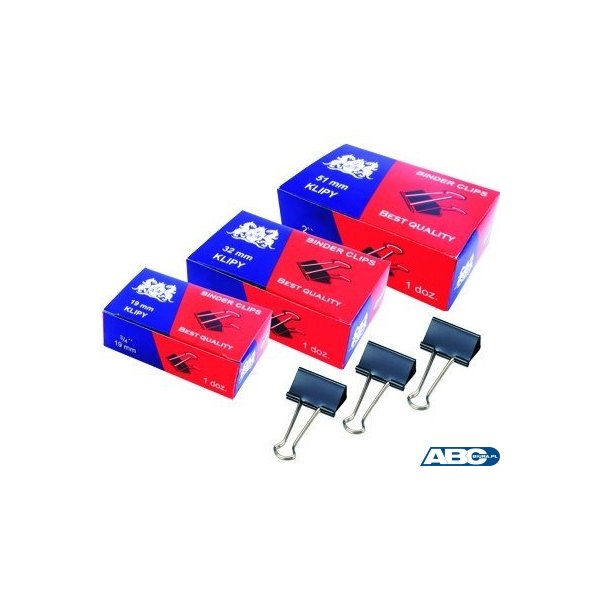 Klip 15mm 12szt (1/2 cala) czarny GRAND 110-1091