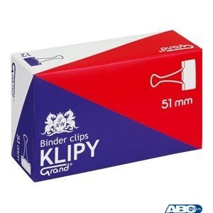 Klip 51mm 12szt (2 cale) czarny GRAND 110-1096