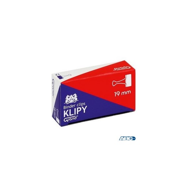 Klip 19mm 12szt (3/4 cala) czarny GRAND 110-1092