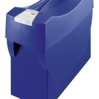 Pojemnik na teczki zawieszkowe HAN Swing Plus, polistyren, A4, z wiekiem, niebieski
