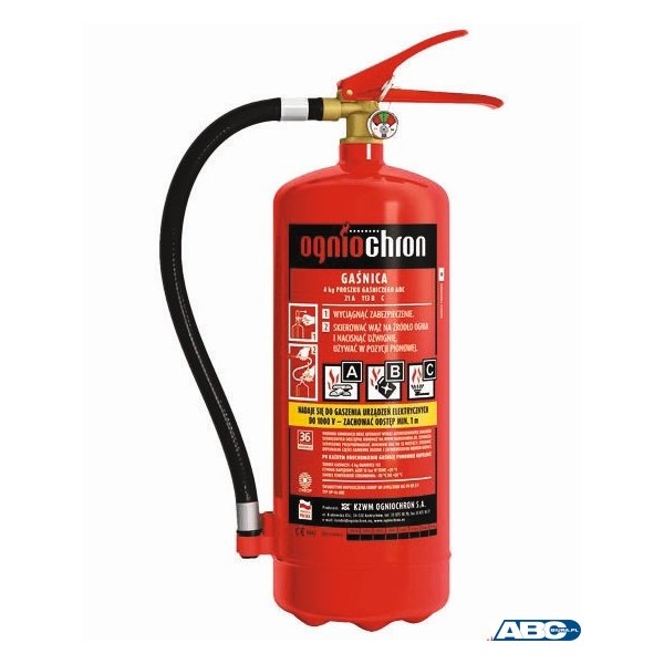 Gaśnica proszkowa 4kg OGP-4XABC C