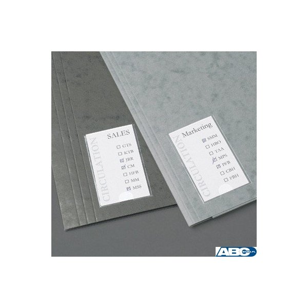 Samoprzylepne kieszenie na etykiety 3L 25x75mm 10310 12 sztuk
