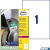 Etykiety polietylenowe ultra resistant, A4, 40 ark. / op., 210x297mm, AVERY ZWECKFORM, L7917-40