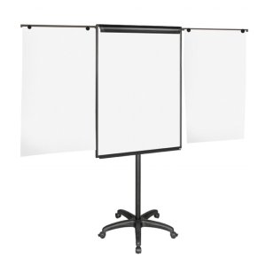 Flipchart mobilny BI-OFFICE, 70x102cm, tablica suchoś. -magn., z wyciąganymi ramionami
