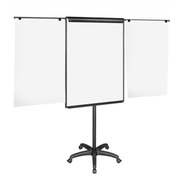 Flipchart mobilny BI-OFFICE, 70x102cm, tablica suchoś. -magn., z wyciąganymi ramionami