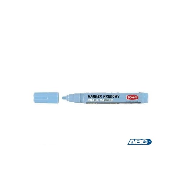 Marker kredowy, końcówka okrągła 4,5mm, 8g tuszu pastelowy niebieski TO-292 Toma