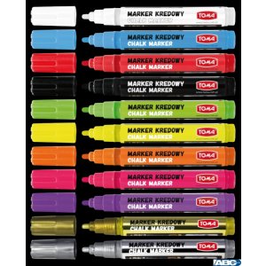 Marker kredowy, końcówka okrągła 4,5mm, 8g tuszu fioletowy TO-292 Toma
