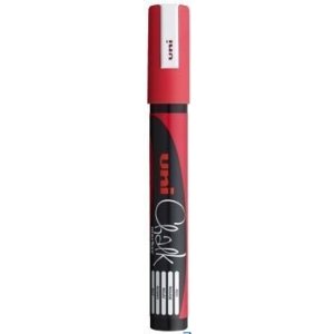 Marker kredowy UNI PWE-5M czerwony 1.8mm-2.5mm UNPWE5M / DCE