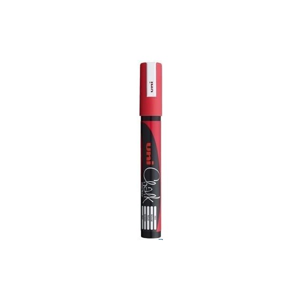 Marker kredowy UNI PWE-5M czerwony 1.8mm-2.5mm UNPWE5M/DCE