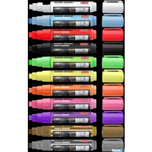 Marker kredowy, końcówka ścięta 8mm, 8g tuszu fioletowy TO-291 Toma
