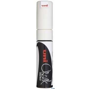 Marker kredowy UNI PWE-8K biały 8mm UNPWE8K / 6BI