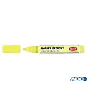 Marker kredowy, końcówka okrągła 4,5mm, 8g tuszu pastelowy żółty TO-292 Toma