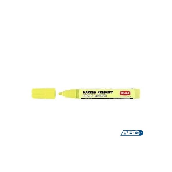 Marker kredowy, końcówka okrągła 4,5mm, 8g tuszu pastelowy żółty TO-292 Toma