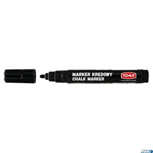 Marker kredowy, końcówka okrągła 1,5mm, 6g tuszu czarny TO-293 Toma