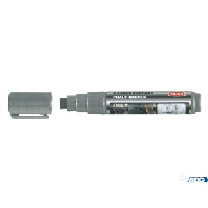 Marker kredowy, końcówka ścięta 8mm, 8g tuszu srebrny TO-291 Toma