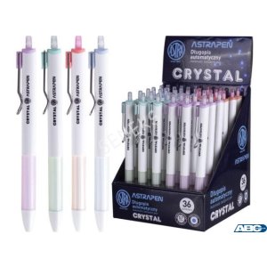 Długopis automatyczny Astra Pen Crystal white 201120004