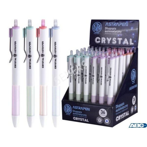 Długopis automatyczny Astra Pen Crystal white 201120004