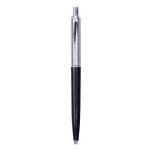 Długopis automatyczny Q-CONNECT PRESTIGE, 0,7mm, czarno / srebrny, wkład niebieski